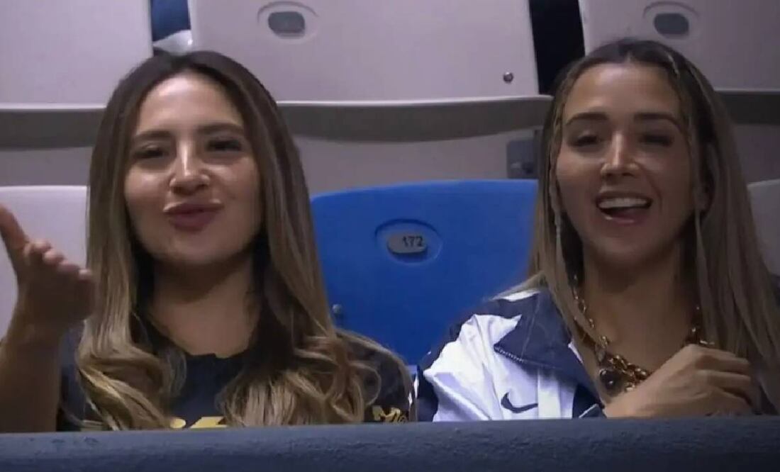 Un par de aficionadas de los Pumas se hicieron virales tras asistir al Estadio Cuauhtémoc. Foto: Especial