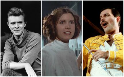 Carrie Fisher y sus romances “secretos” con David Bowie y Freddie Mercury