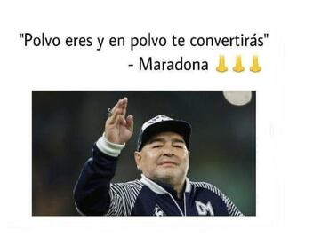 10 memes de Diego Armando Maradona tras su muerte