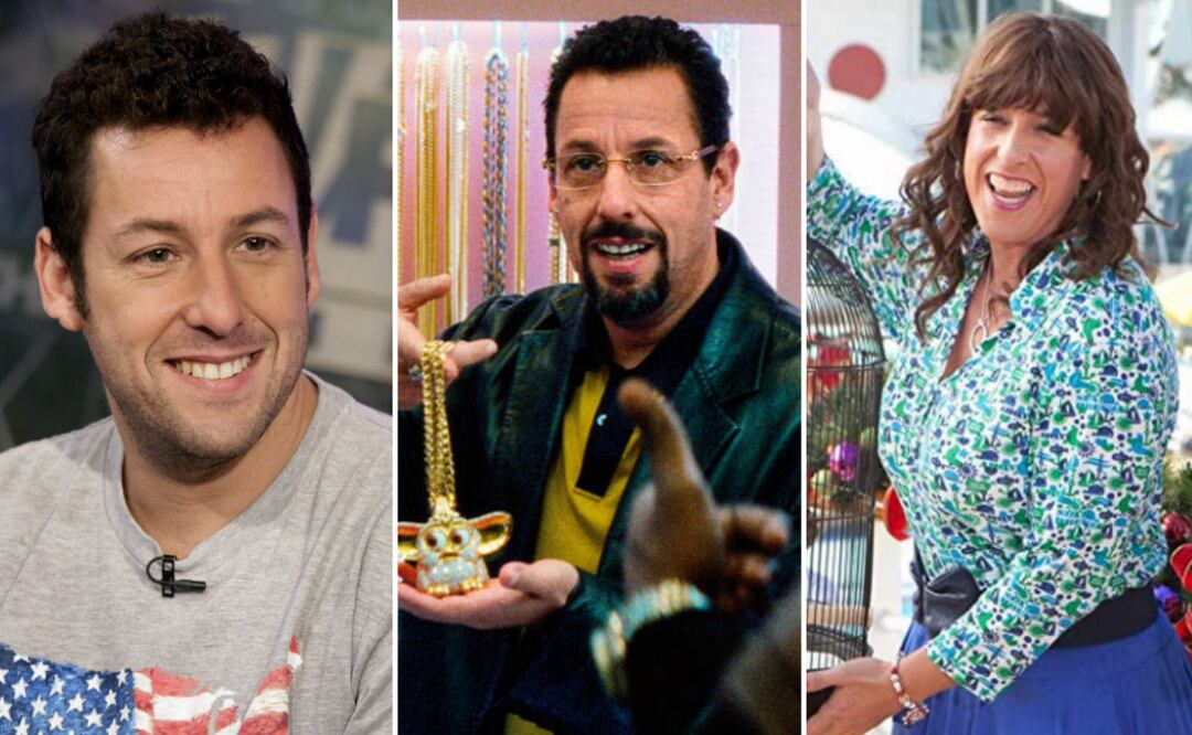 Fotos: Adam Sandler (AP Photo/Richard Drew) / Diamantes en Bruto (A24/Netflix) / Jack and Jill (Columbia Pictures)