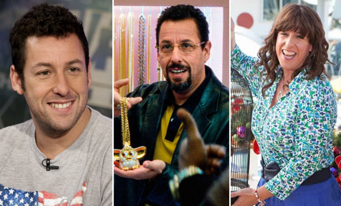 Fotos: Adam Sandler (AP Photo/Richard Drew) / Diamantes en Bruto (A24/Netflix) / Jack and Jill (Columbia Pictures)