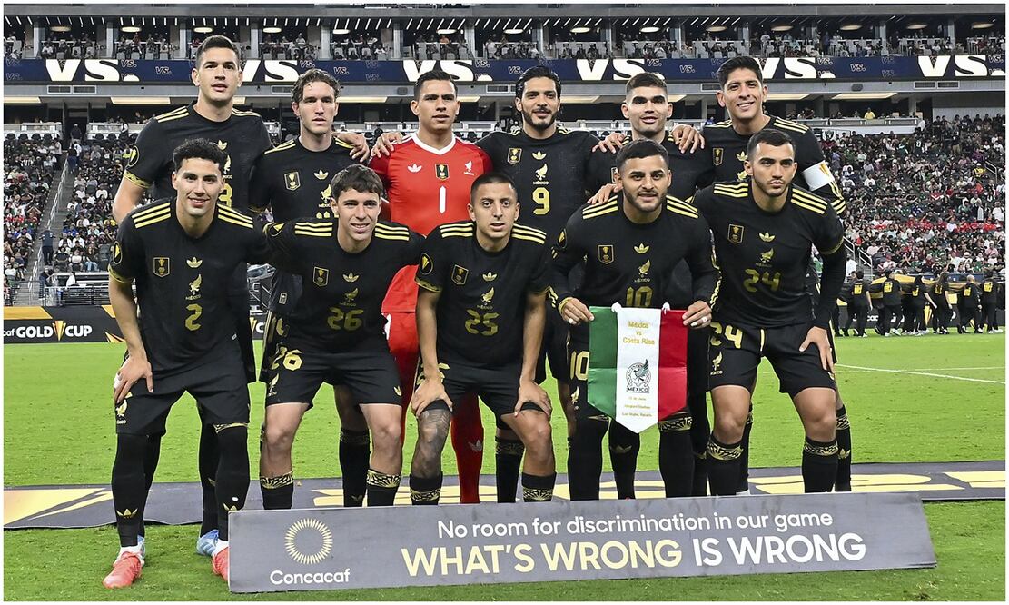La alineación titular de México contra Costa Rica Foto: Imago7