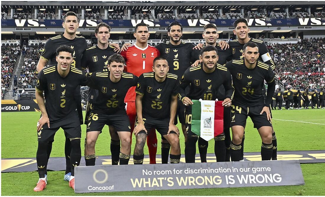 La alineación titular de México contra Costa Rica Foto: Imago7