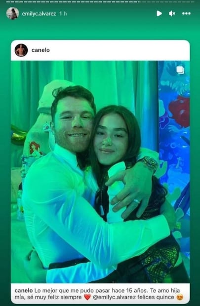 Canelo Álvarez suele consentir a su hija mayor, Emily Cinnamon. Foto: Especial