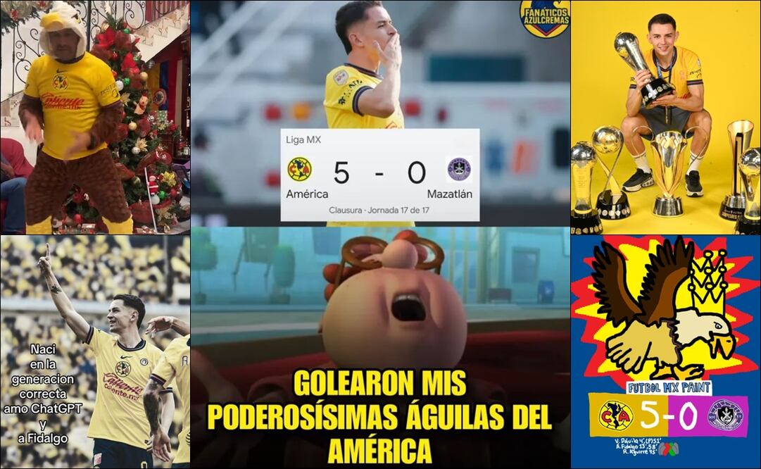 Estos son los mejores MEMES tras la goleada del América al Mazatlán. FOTOS: Especiales