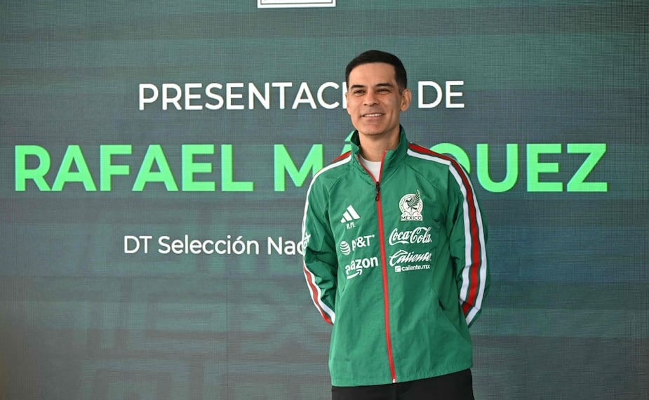 Rafael Márquez en su presentación como técnico de la Selección Mexicana / Foto: AFP