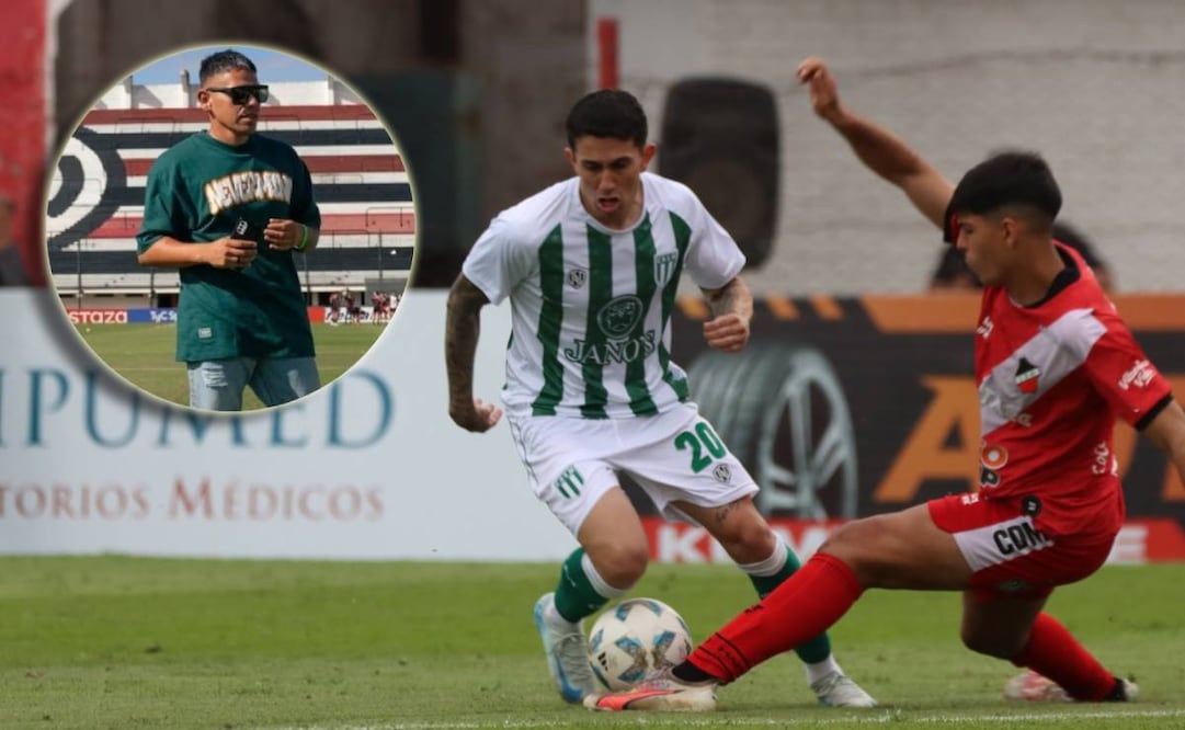 Jefe de Prensa del Club Atlético San Miguel, de Argentina, recibió un baño de orina en pleno partido. FOTO: @Oficial_CASM / Amir Farías