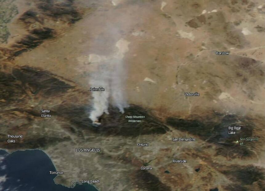 NASA: Fotos de los incendios y huracanes en EU desde el espacio