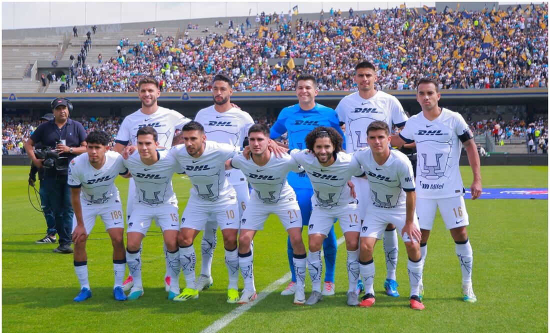 Jugadores de los Pumas de la UNAM - Foto: Imago7