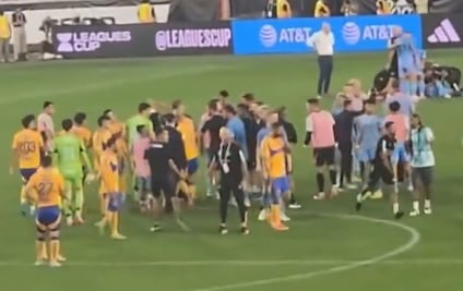 Eliminación de Tigres en Leagues Cup termina con ligero conato de bronca