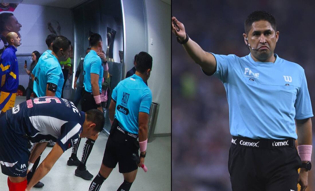 Óscar Mejía fue el encargado de liderar al cuerpo arbitral en el Clásico Regio. FOTOS: Imago7