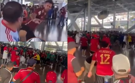 Aficionados de la selección de Venezuela armaron bronca entre ellos mismos en el duelo contra México