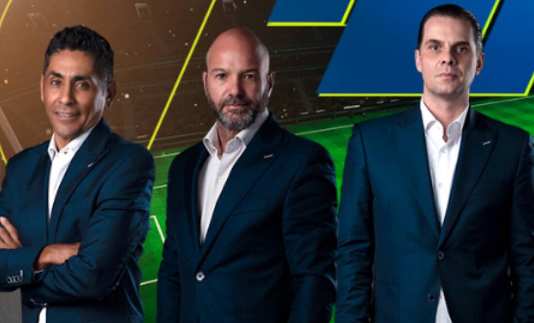 La narración de Martinoli y de Luis García continuarán en las semifinales. Foto: @AztecaDeportes.