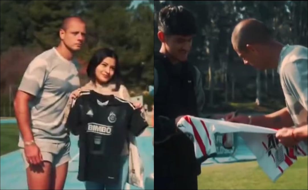 Chicharito Hernández está cada vez más cerca de Chivas y ya posó con la playera rojiblanca / FOTO: ESPECIAL