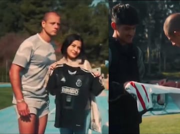 ¡Cada vez más cerca! Chicharito Hernández se toma fotografía con camiseta de Chivas