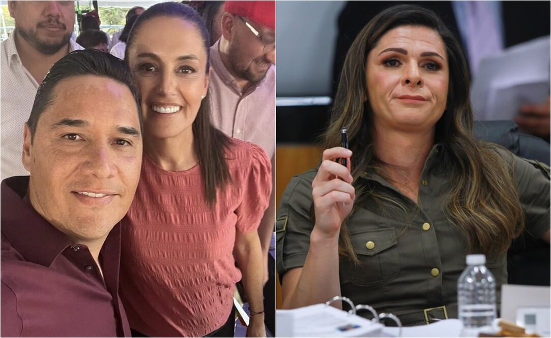 Moisés Muñoz con Claudia Sheinbaum y Ana Guevara en la Conade / FOTO: Twitter @moymu23 y Especial