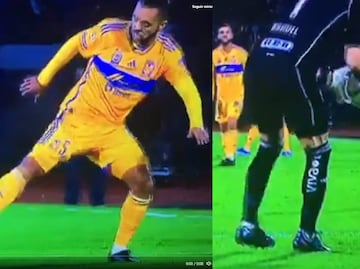 Nahuel Guzmán violó el reglamento y no marcaron un tiro libre indirecto para Pumas dentro del área de Tigres