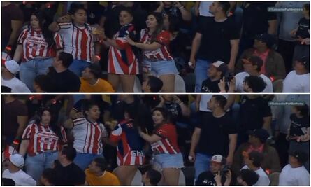 ¡Aficionada de Chivas le roba el show a David Faitelson y Andrés Vaca!
