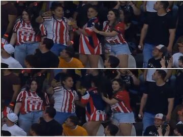 ¡Aficionada de Chivas le roba el show a David Faitelson y Andrés Vaca!