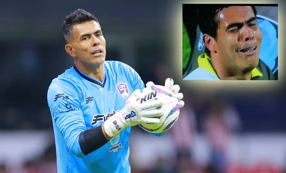 Oswaldo Sánchez sufrió luego de perder la Final con Chivas del Ap. 2004. Foto: Especial