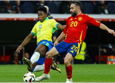 Brasil y España regalaron un partizado en debut goleador de Endrick en el Santiago Bernabéu