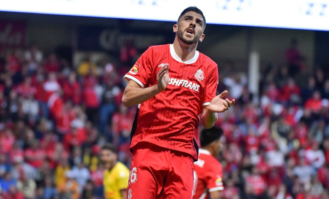Paulinho en festejo de gol con Toluca, durante el Apertura 2024 - Foto: Imago7