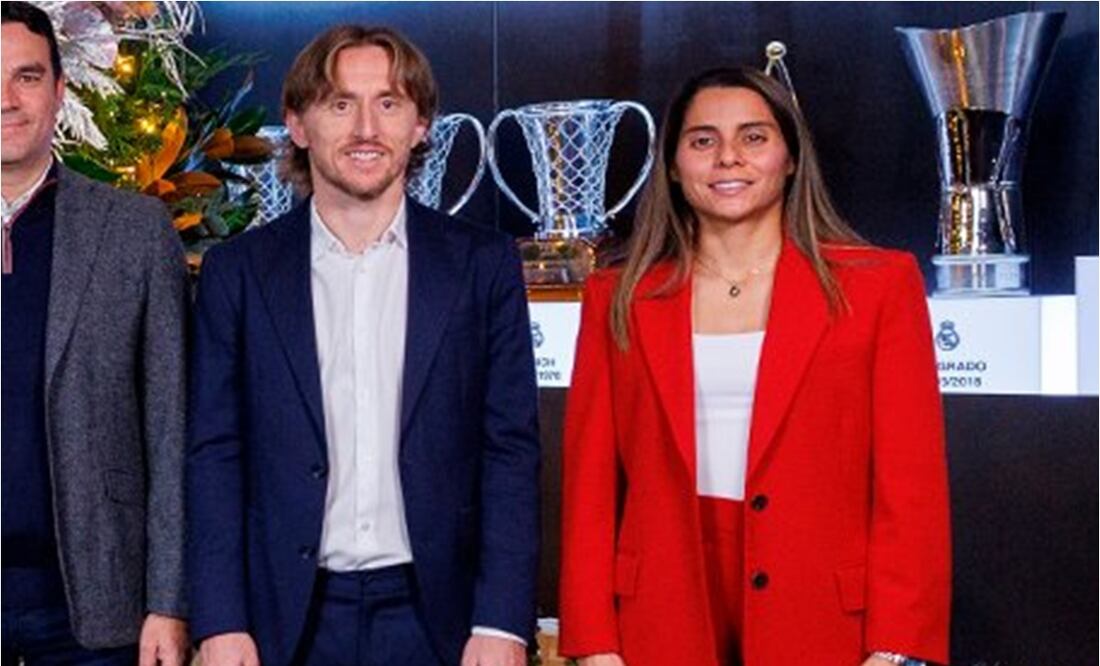 Kenti Robles, presente en el mensaje navideño del Real Madrid. FOTO: @realmadrid