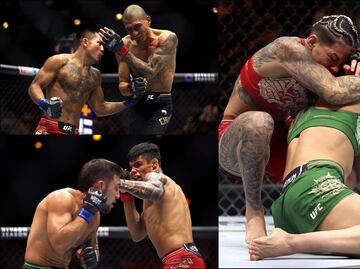 Los peleadores mexicanos la pasaron mal en la función Noche UFC, en La Esfera de Las Vegas