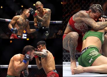 Los peleadores mexicanos la pasaron mal en la función Noche UFC, en La Esfera de Las Vegas