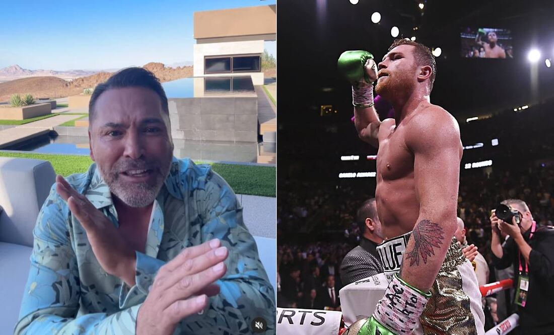Óscar de la Hoya una vez más reventó al Canelo Álvarez. Foto: Especial