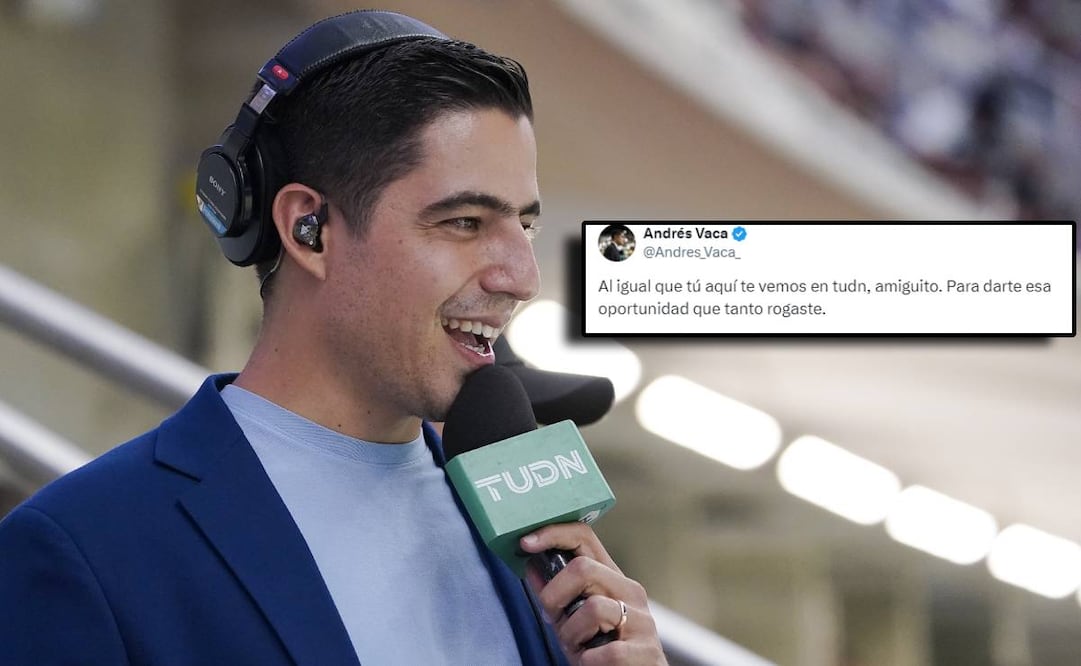 Andrés Vaca defendió a Santiago Giménez de un creador de contenido recordando cómo rogaba por una oportunidad en TUDN. Foto: Especial