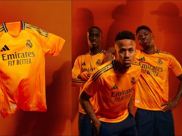 El Real Madrid vestirá de color naranja en su segundo uniforme de cara a la temporada 2024-25