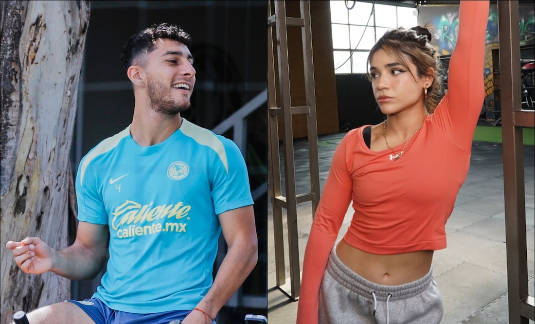 ¿Sebastián Cáceres y la influencer Alana Flores ya son novios? FOTO: @clubamerica / @alanafloresf