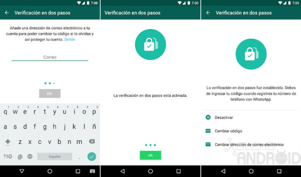 WhatsApp mejora su seguridad con la verificación de dos pasos