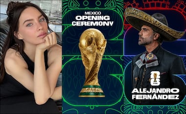 Belinda y Alejandro Fernández formarán parte de la inauguración de la Copa del Mundo. FOTOS: Cortesía FIFA / @belindapop / @alexoficial