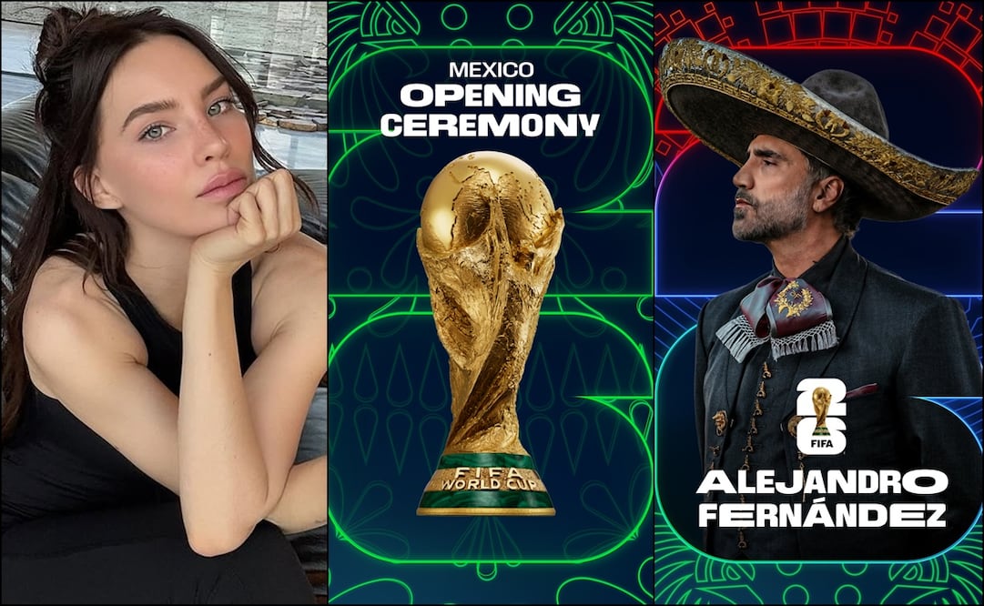 Belinda y Alejandro Fernández formarán parte de la inauguración de la Copa del Mundo. FOTOS: Cortesía FIFA / @belindapop / @alexoficial