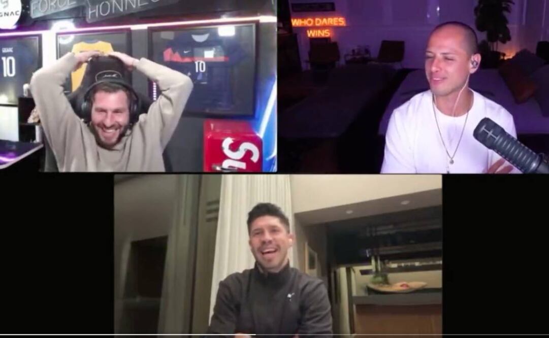 Gignac reveló que Chicharito jugará en Chivas en una transmisión de internet junto a Javier y Oribe Peralta. Foto: Especial
