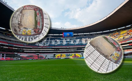 Así luce el Estadio Azteca durante sus remodelaciones rumbo al próximo Mundial de 2026