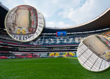 Así luce el Estadio Azteca durante sus remodelaciones rumbo al próximo Mundial de 2026