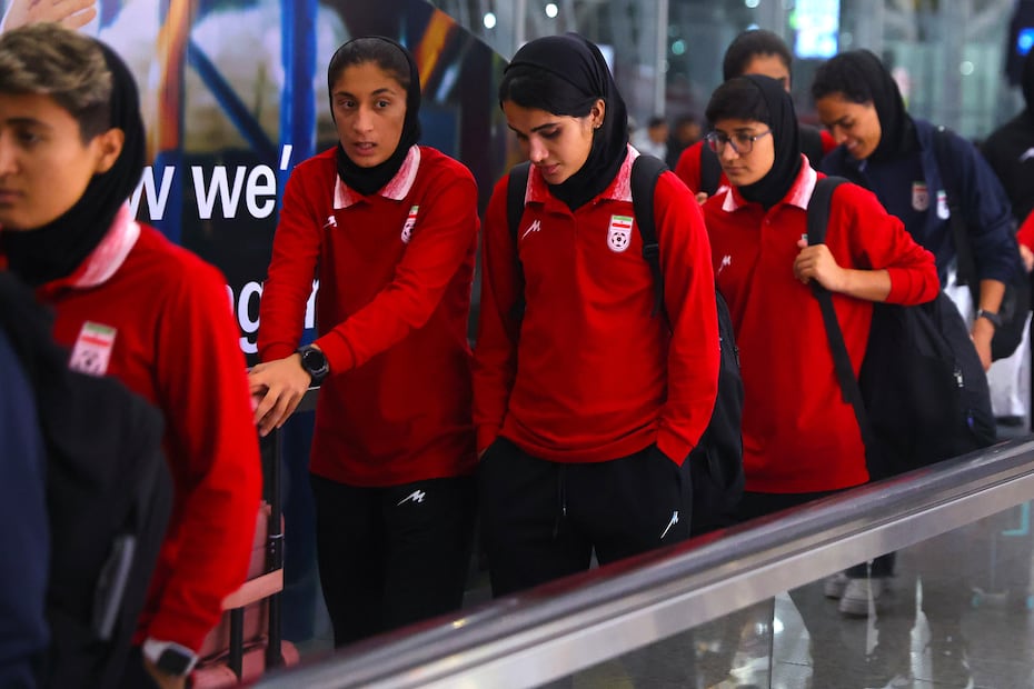 Selección femenil de Irán, previo a la Copa de Asia - Foto: EFE