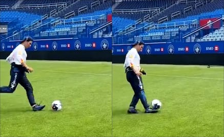 Checo Pérez se luce con tremendo golazo a lo Panenka; se lo hizo a Max Verstappen