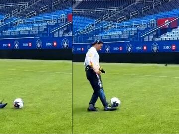 Checo Pérez se luce con tremendo golazo a lo Panenka; se lo hizo a Max Verstappen