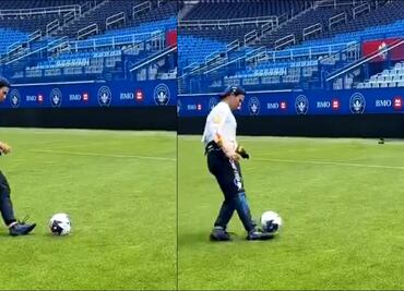 Checo Pérez se luce con tremendo golazo a lo Panenka; se lo hizo a Max Verstappen