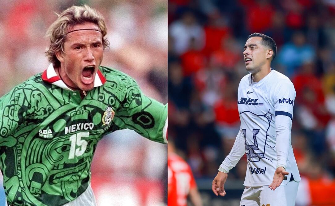 Luis Hernández 'El Matador' con la Selección Mexicana y Rogelio Funes Mori con Pumas / FOTOS: Especial e Imago7