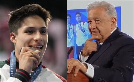 Andrés Manuel López Obrador felicitó a Osmar Olvera por su medalla de bronce en París 2024