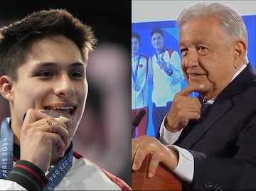 Andrés Manuel López Obrador felicitó a Osmar Olvera por su medalla de bronce en París 2024