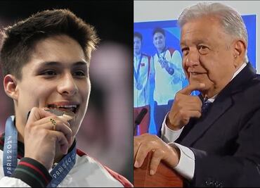 Andrés Manuel López Obrador felicitó a Osmar Olvera por su medalla de bronce en París 2024