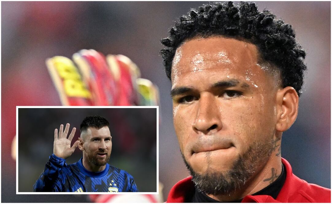 Pedro Gallese con Perú y Messi en Lima con Argentina / FOTOS: AFP y AP