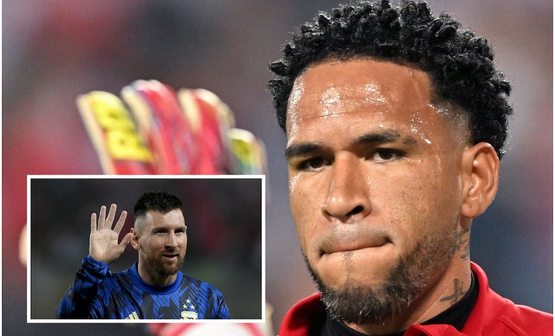 Pedro Gallese con Perú y Messi en Lima con Argentina / FOTOS: AFP y AP