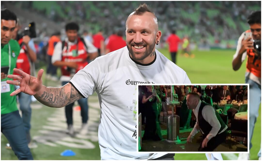 Matías Vuoso en el TSM y bailando en la boda del Pony Ruiz / FOTOS: Imago7 y Captura